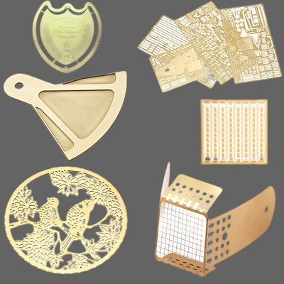 Un buon prezzo. Segnalibro in rame inciso, ornamento elegante, artigianato in linea