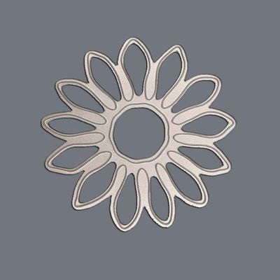 Un buon prezzo. Ornamenti in acciaio inossidabile incisi con acido di precisione da 0,2 mm in linea